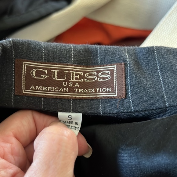 Guess gray white stripe blazer, Size S - Picture 6 of 8